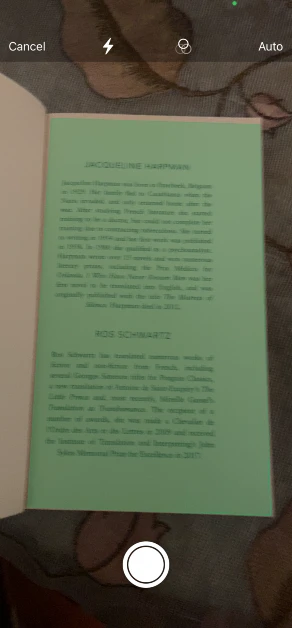 Step 5: Scan the document using your iPhone’s camera.