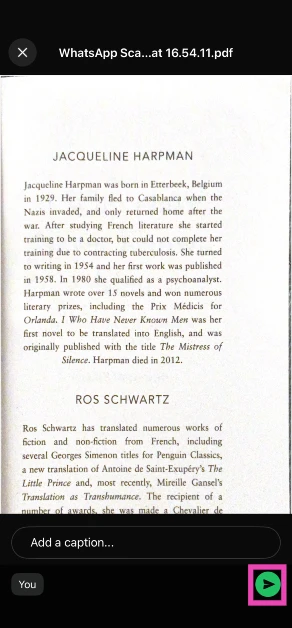 Step 7: The document will be saved as a PDF. 2 ways to scan and send documents on WhatsApp (Android and iOS)
