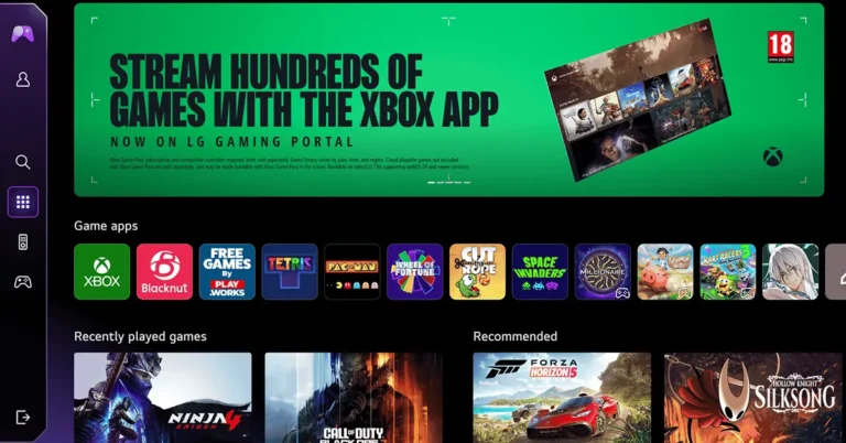 LG Xbox cloud gaming