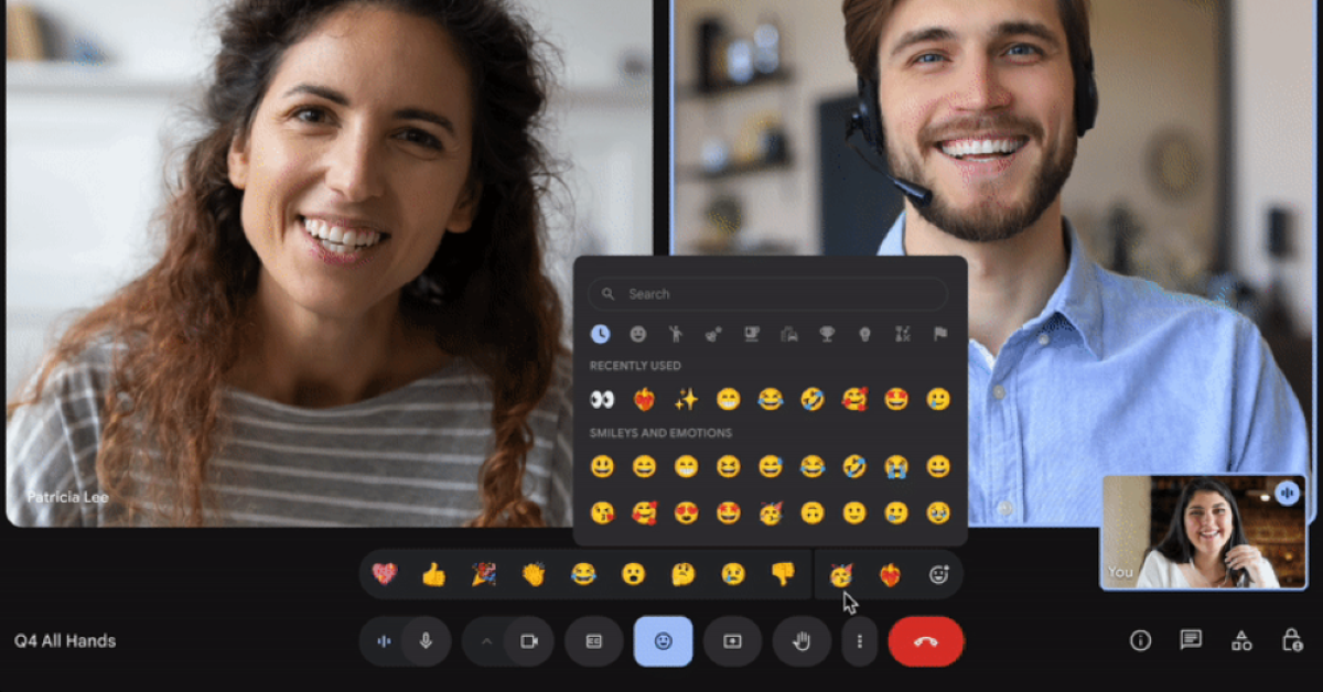 Google Meet users get access to a full range of emoji reactions