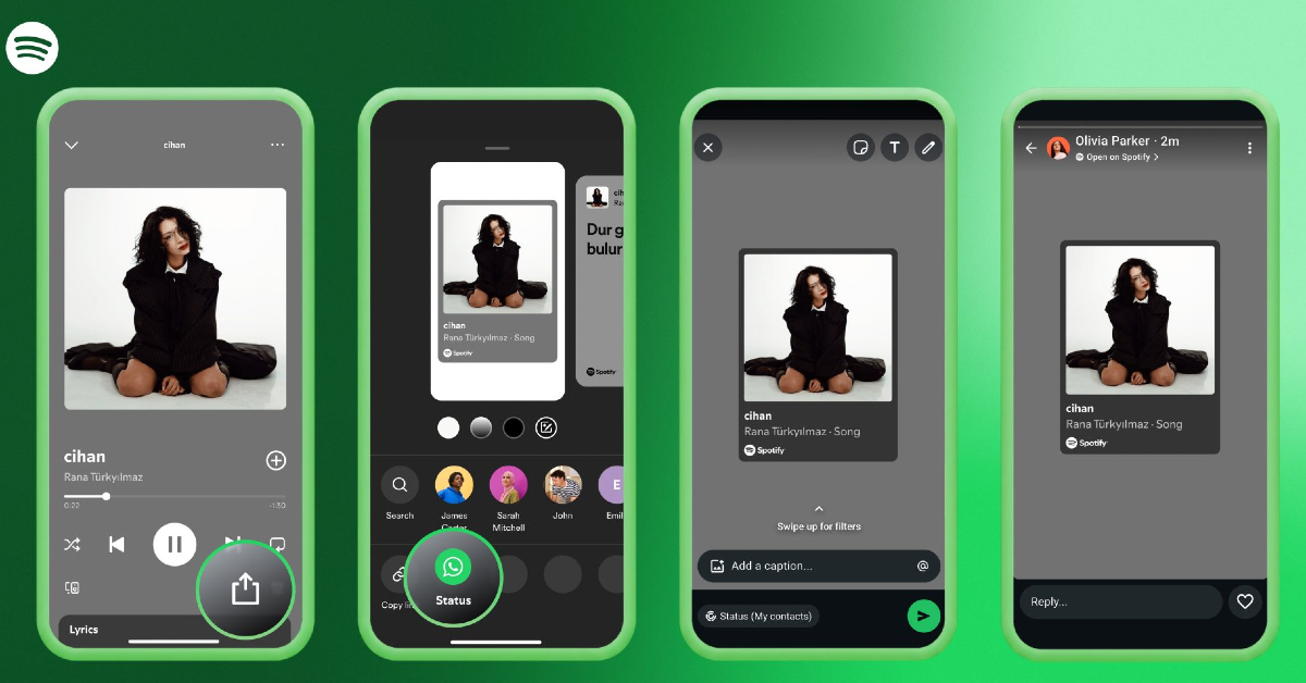 Spotify users can now share content through WhatsApp on their Android devices