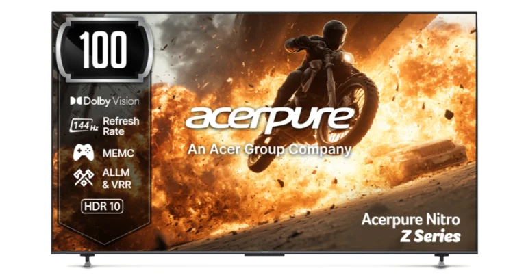 Acerpure Nitro Z Series 100-inch TV launched in India