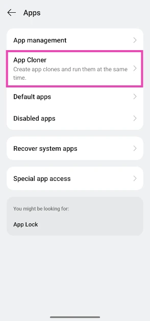 Step 2: Tap on App Cloner. Top 5 ways to view Instagram without an account