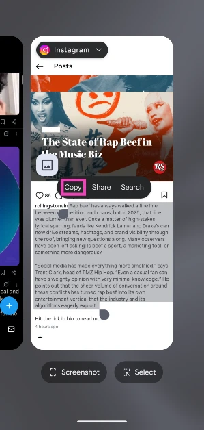 Step 4: Select Copy from the pop-up options. Top 7 Ways to Copy Instagram Comments and Captions on Android or iPhone (2024)