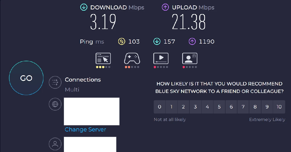 Check your internet connection