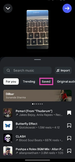 Step 5: Switch to the Saved tab. 9 ways to fix ‘Instagram Stories Music Not Working’