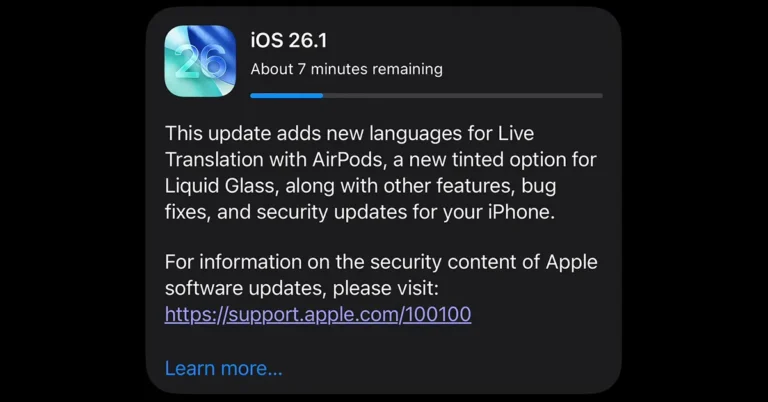 iOS 26.1 update goes live with button to turn off Liquid Glass and lockscreen camera