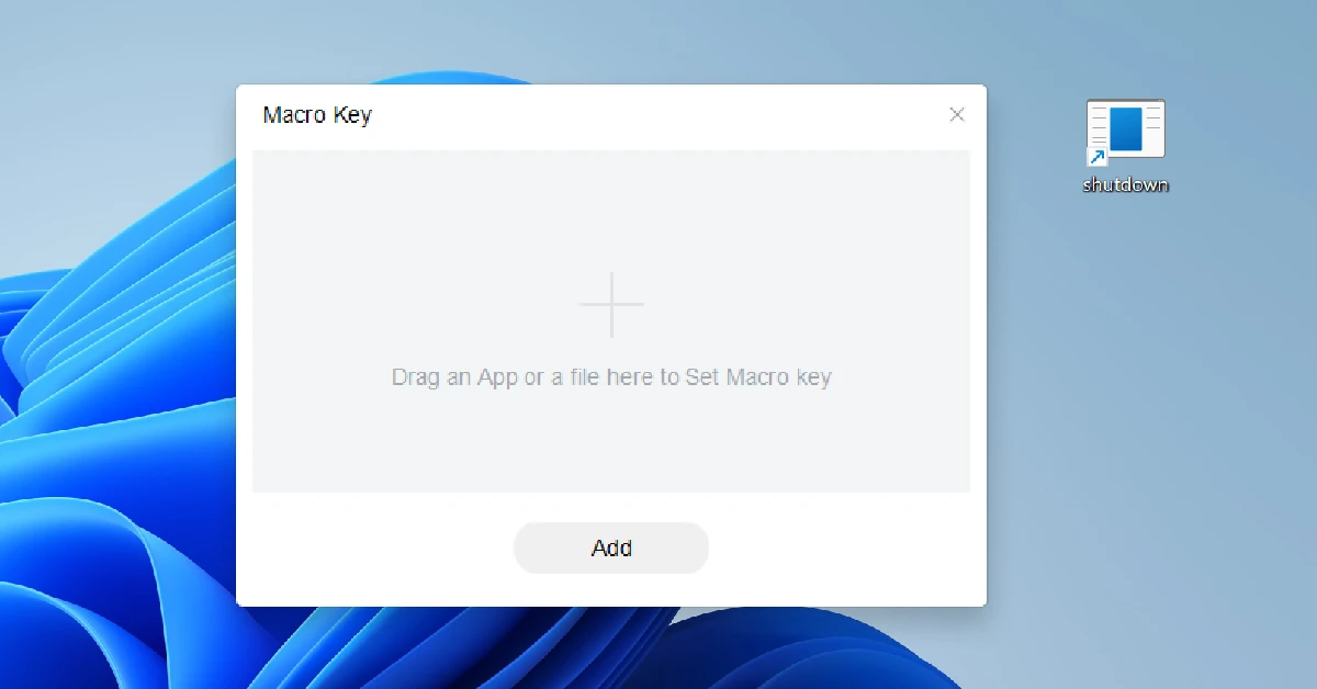Step 1: Press the macro key on your keyboard. Typically, this key is placed in the top right corner of the keyboard. Alternatively, search for the Macro Key app on your PC and launch it.