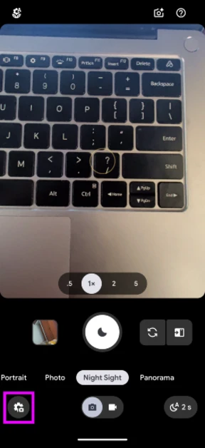 Step 3: Tap the gear icon in the bottom right corner of the screen.