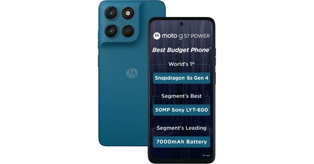 Moto G57 Power with 7,000mAh battery arrives in India: Price in India, Specs