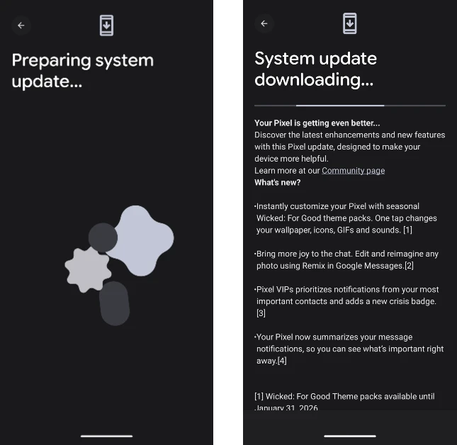 Step 6: The OS will begin downloading automatically. Restart your Pixel once it is done. How to download Android 16 on Google Pixel