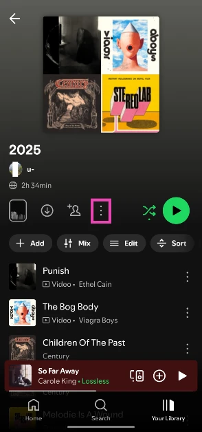 Step 2: Hit the ellipses in the toolbar.