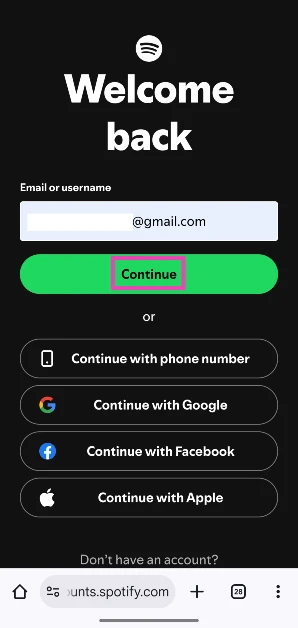 Step 11: Enter your Spotify login credentials and hit Continue. You can now import your playlists to Spotify: Full tutorial