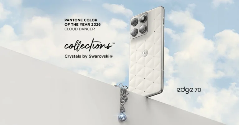 Motorola launched Edge 70 Cloud Dancer Edition with Swarovski crystals