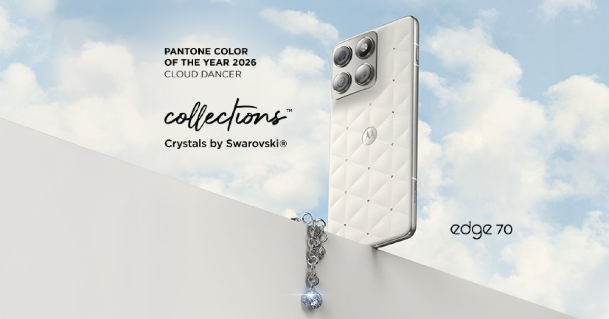 Motorola launched Edge 70 Cloud Dancer Edition with Swarovski crystals