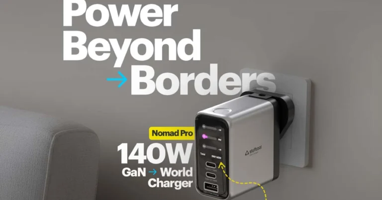 Stuffcool launched the Nomad Pro PD 3.1 140W GaN Charger in India