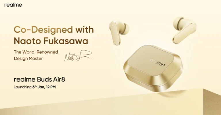 Realme Buds Air 8 confirmed to be released alongside Realme 16 Pro Series in India