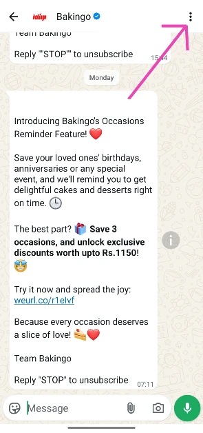 Step 2: Hit the ellipses in the top right corner of the screen.