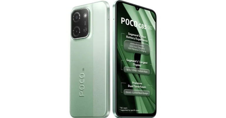 Poco C85 5G with MediaTek Dimensity CPU debuts in India