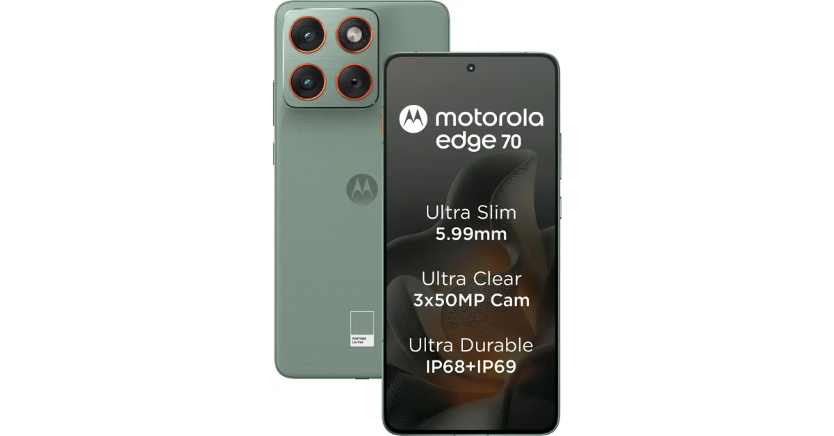 Motorola Edge 70 with 50-megapixel triple rear camera setup launched in India