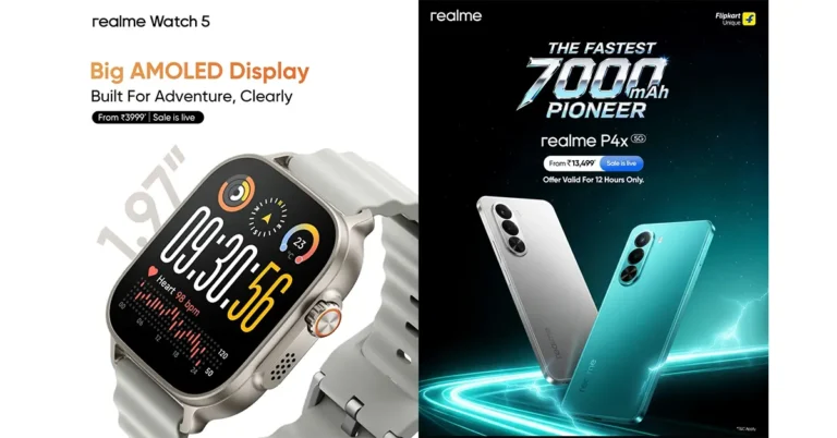 realme P4x and realme Watch 5 go on sale today