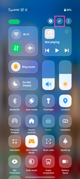 Step 2: Hit the pencil icon at the top of the screen.