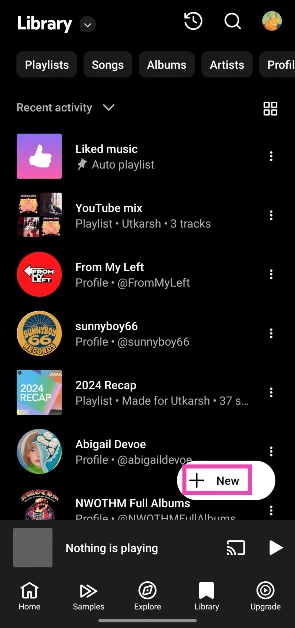 Step 3: Hit the New button.