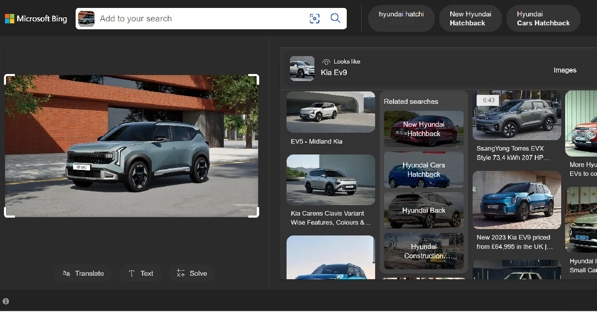 Step 4: The search results will open in a new tab on your default web browser. Go through the results to find a match.