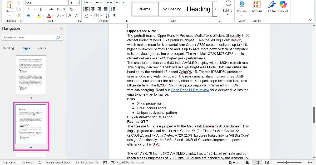 Step 3: Click the page you wish to delete in the navigation pane. Top 3 ways to delete a page in Microsoft Word