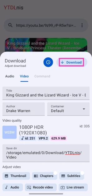 Step 4: Hit Download.