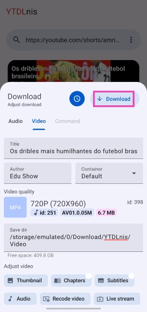 Step 4: Hit Download.