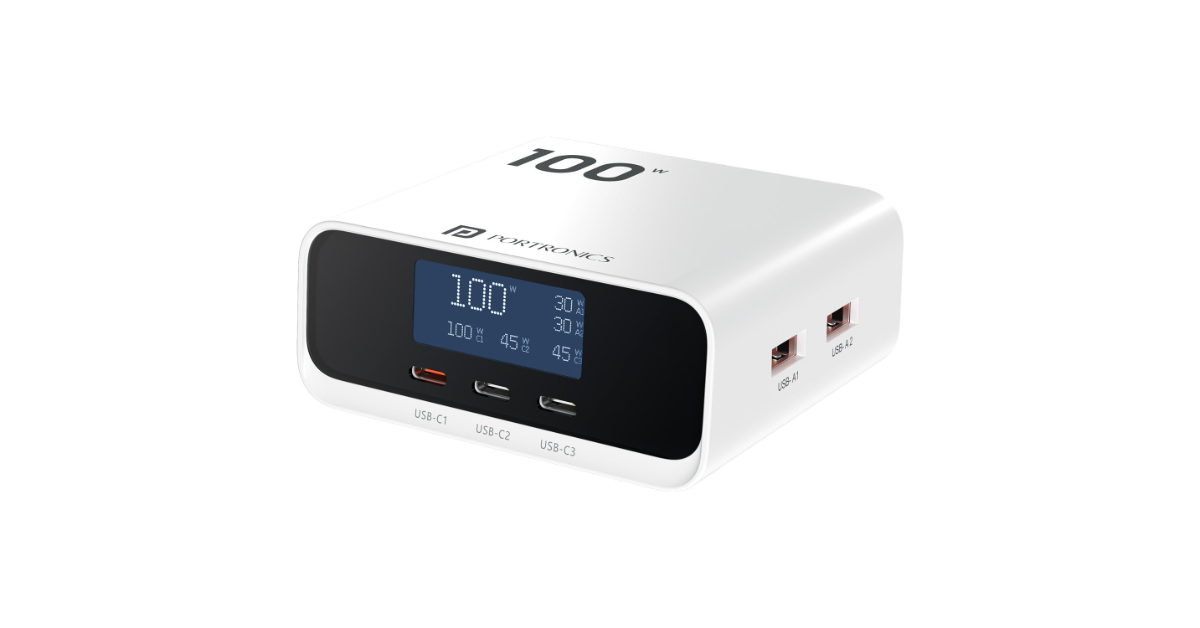 Portronics Adapto 100D with advanced GaN technology launched in India