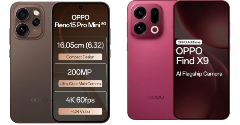 OPPO Reno 15 Pro Mini vs. OPPO Find X9: Compact or Flagship – which one do you prefer?