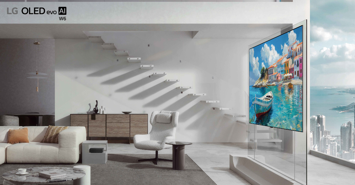 LG at CES 2025: LG OLED evo W6, the Wallpaper TV introduced