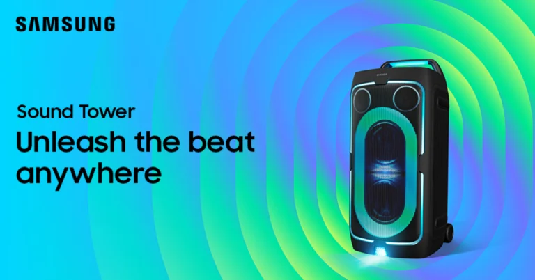 Samsung Sound Tower 2026 lineup with customisable lighting launched in India