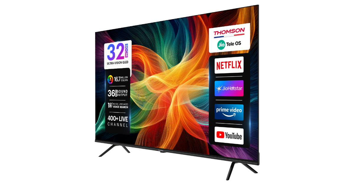 Thomson 32-inch QLED smart TVs with JIO Tele OS