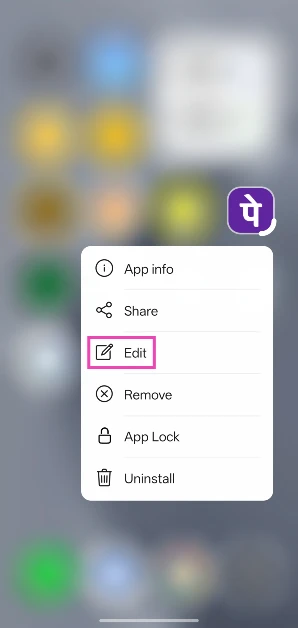 Step 2: Tap on Edit.