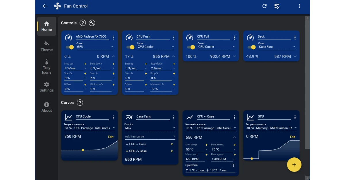 Use the Fan Control app