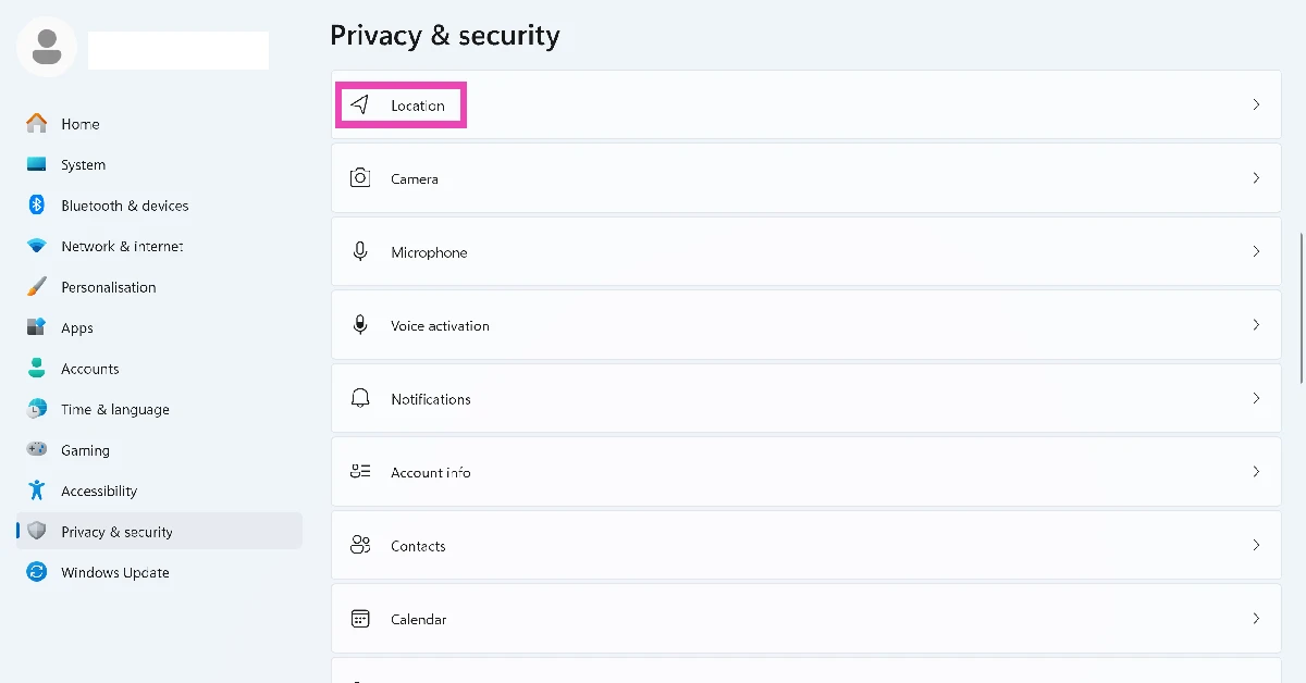 Click on Location services. Microsoft Authenticator showing wrong location on your PC? Try these 5 fixes