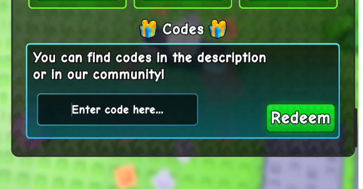 How to redeem a code in this game