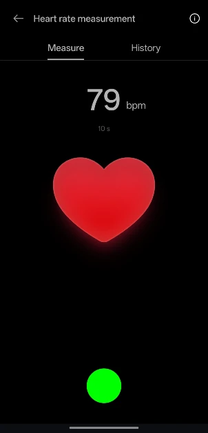 Wait for the 15-second countdown to end. Keep your body still.