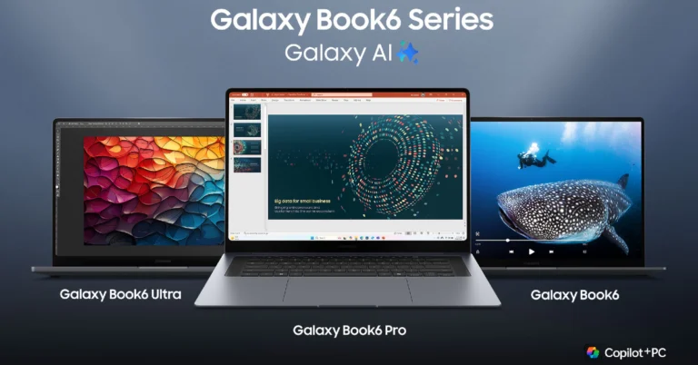 Samsung has released the Galaxy Book 6 series, which includes the Galaxy Book 6, Galaxy Book 6 Pro, and Galaxy Book 6 Ultra.