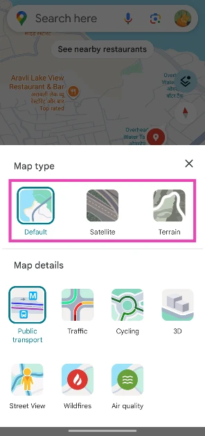 Step 3: Choose your preferred layer.