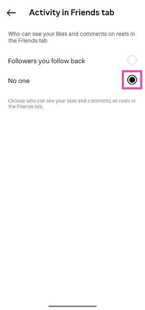 Tap on Activity in Friends tab in the Who can see your content section. How to hide likes on Instagram
