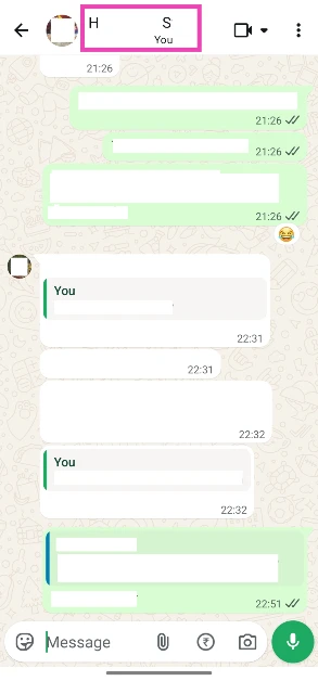 Tap the group name at the top of the screen.