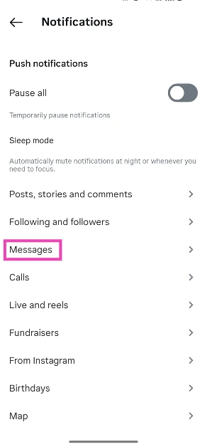 Step 4: Select a category.