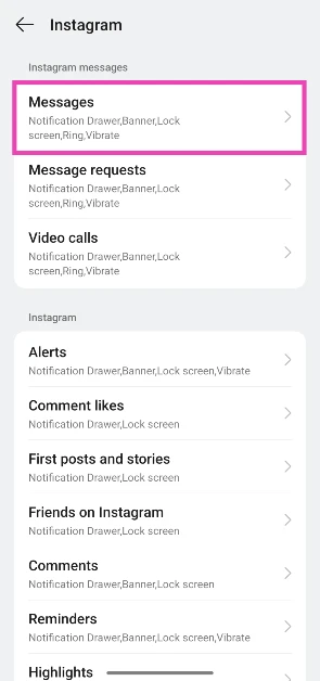 Step 6: Select the category again.