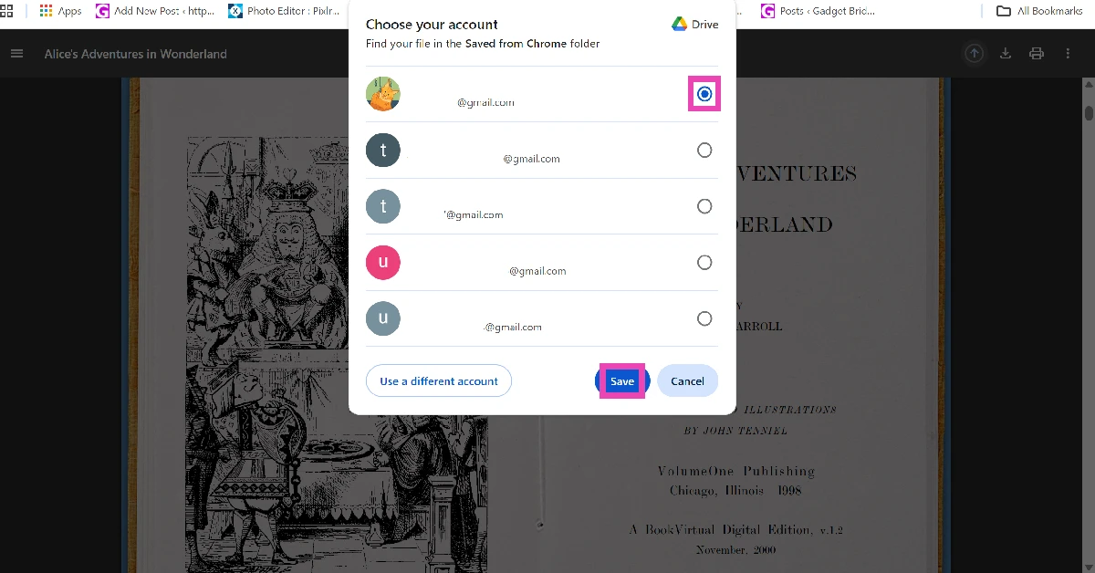 Hit Save. How to save a PDF directly to Google Drive from Chrome