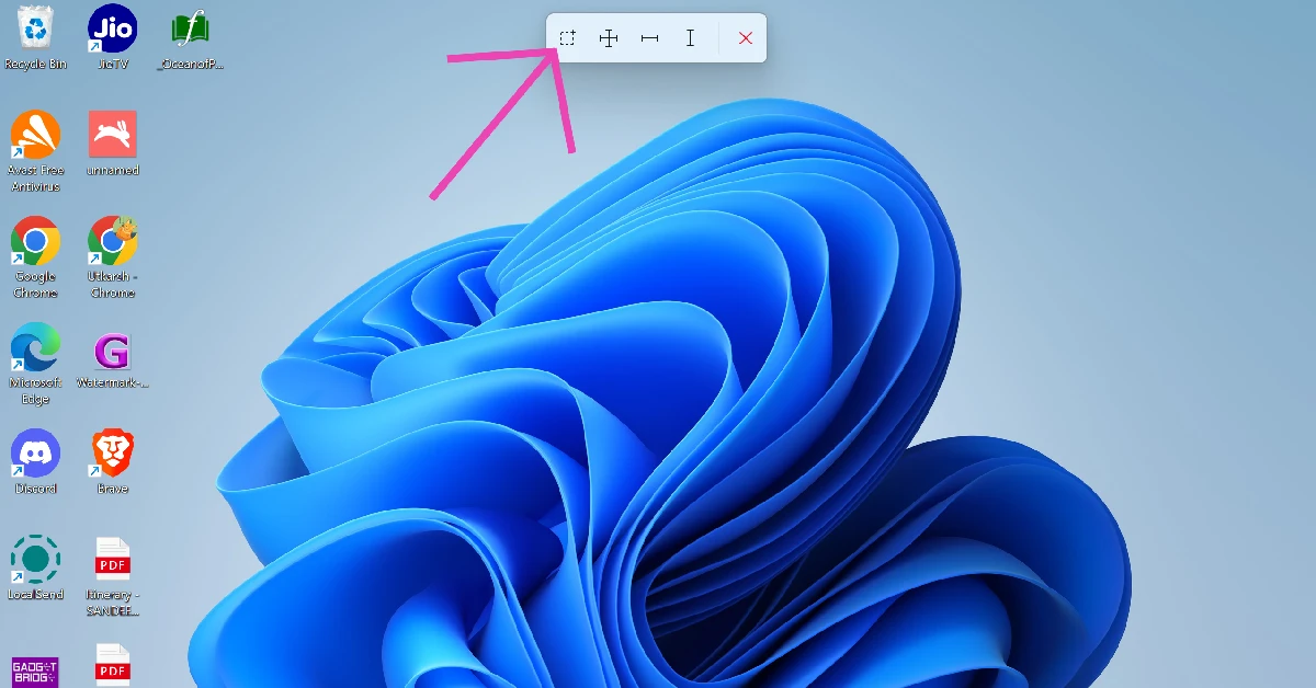 Step 4: Select the Bounds option from the toolbox that appears at the top of the screen. This is the first option in the toolbox. How to measure Monitor or Screen size? 4 quick ways