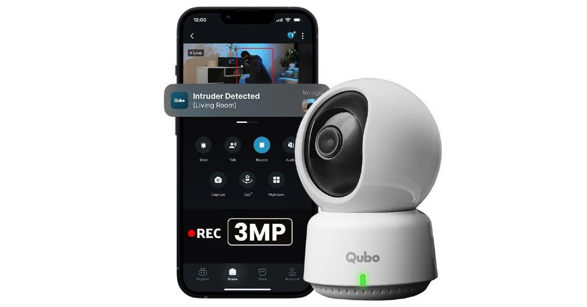 Qubo Smart 360° Indoor Security Camera